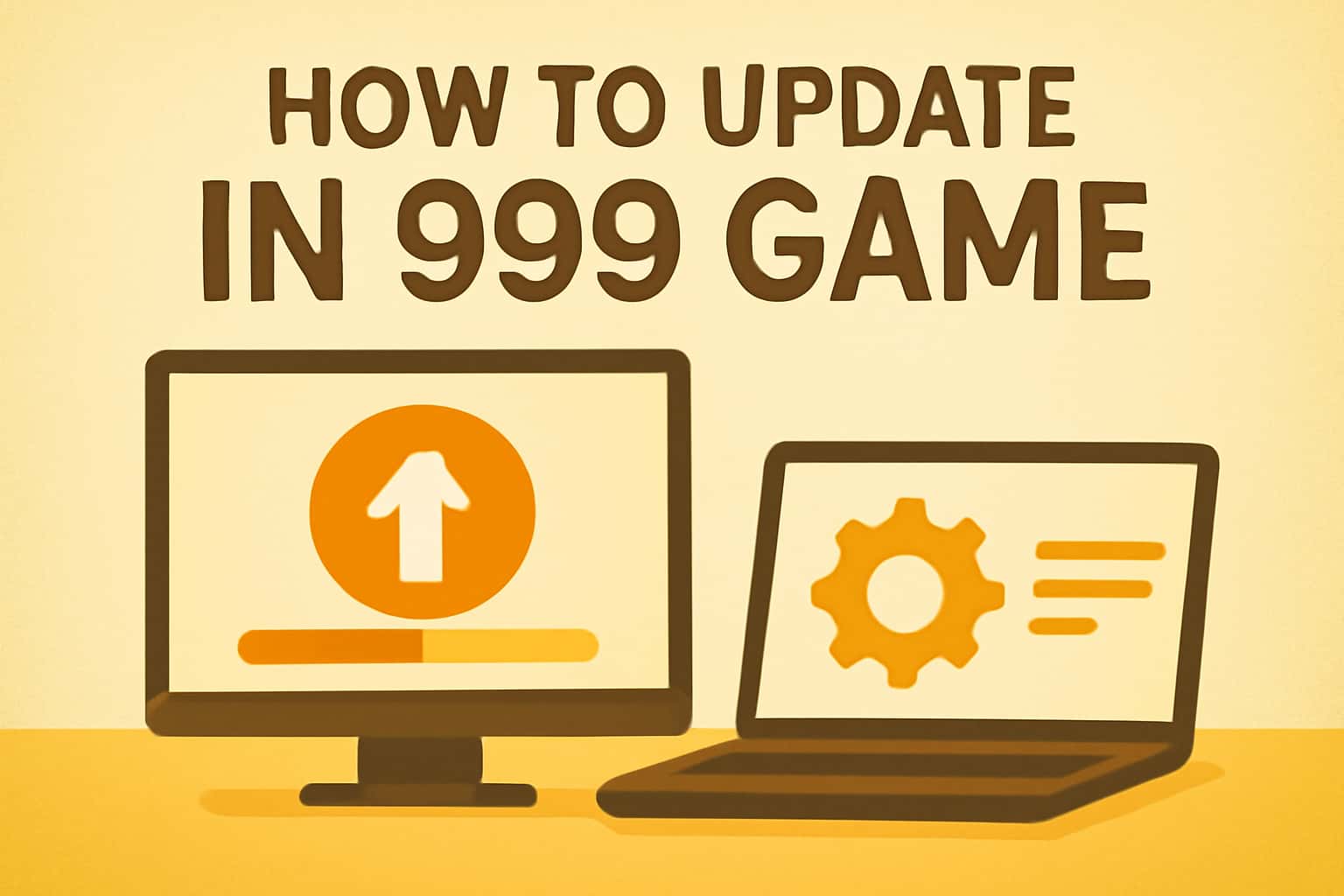 An informative graphic about updating the IN 999 Game with clear text.
