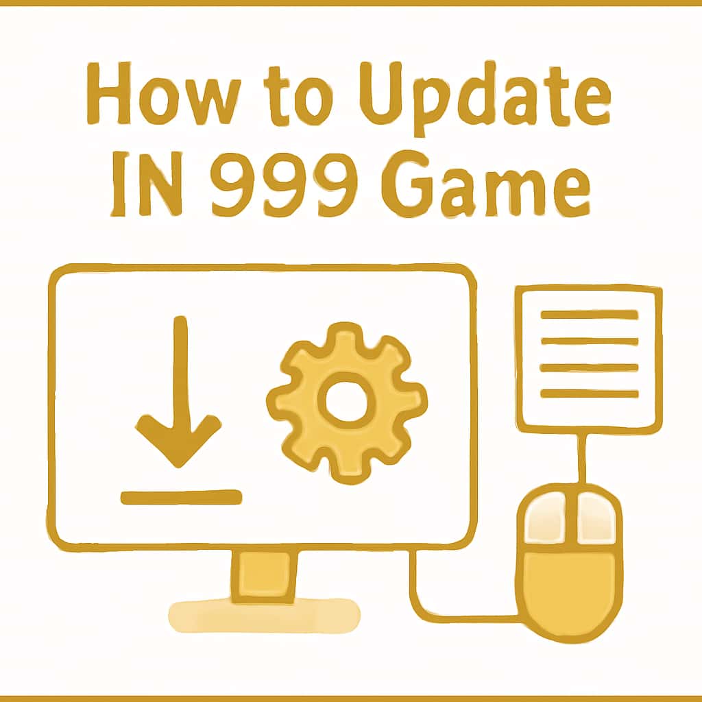 An educational diagram illustrating the update process for IN 999 Game.