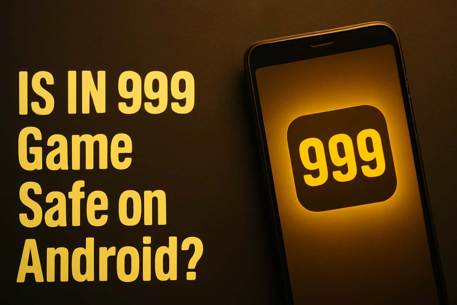 Informative graphic about the safety of IN 999 Game on Android devices