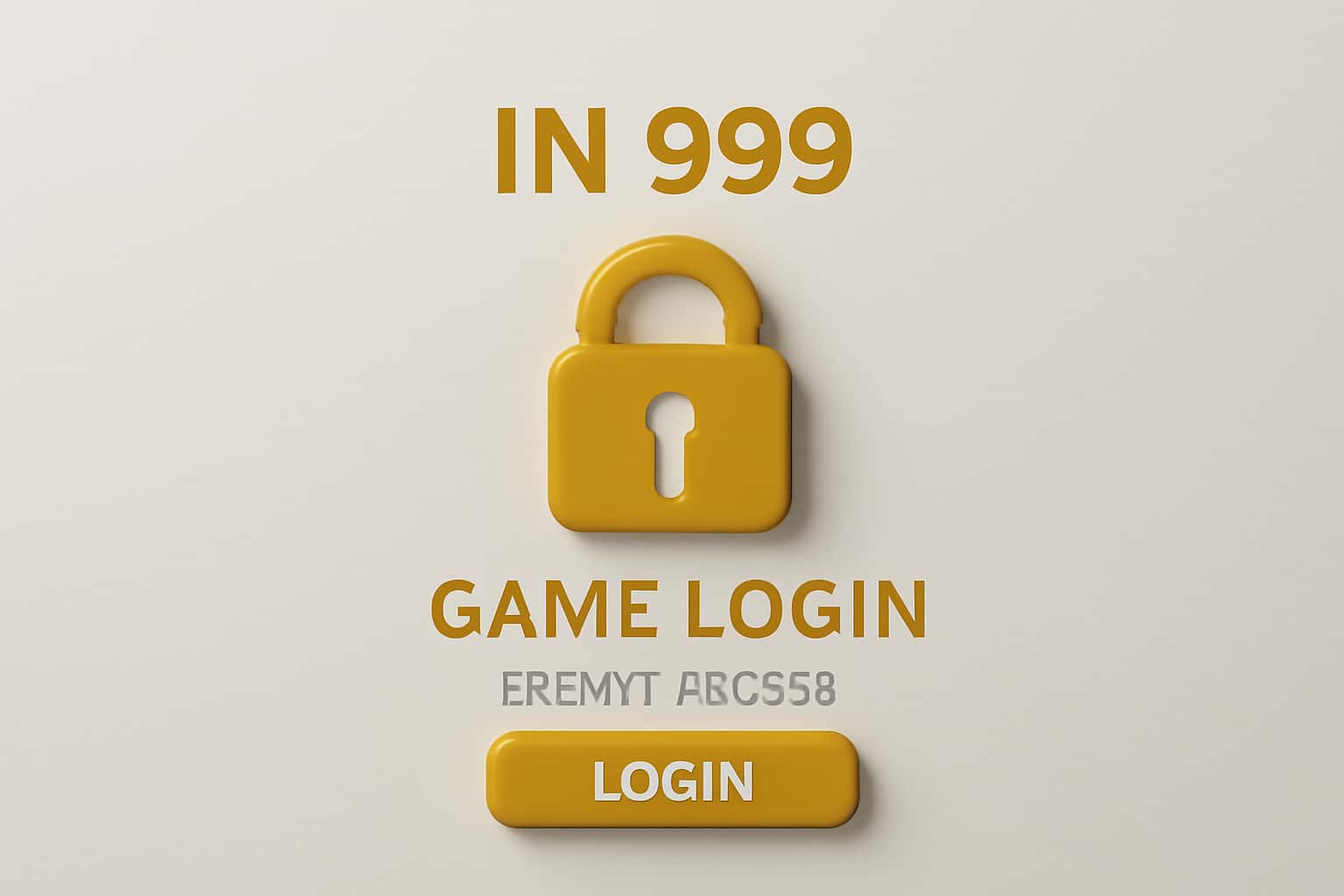 IN 999 Game Login - Secure Access Interface