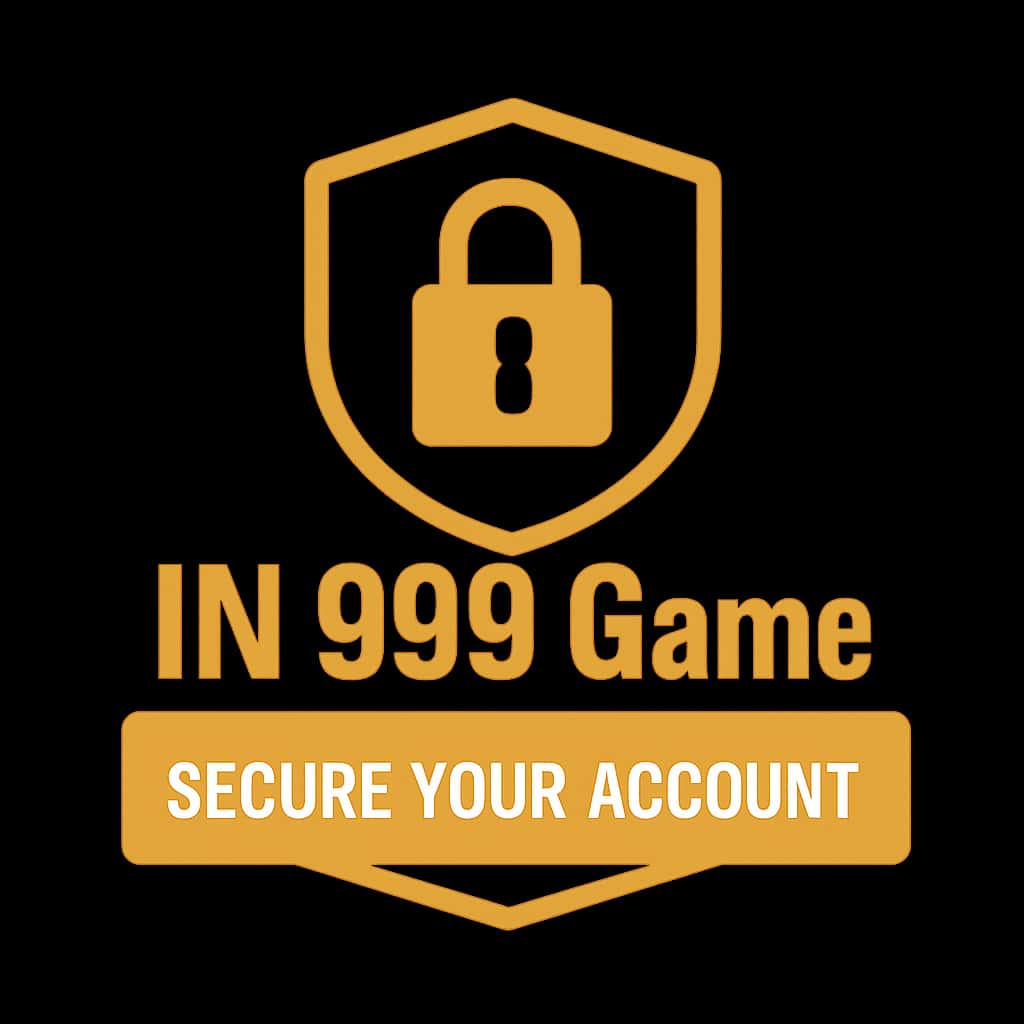 Badge representing guidance for securing IN 999 Game account.