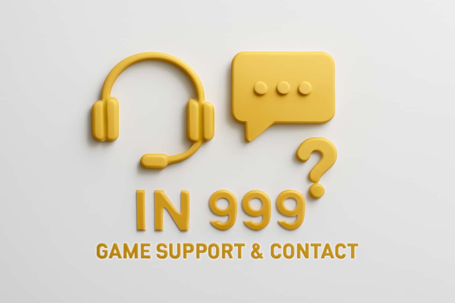IN 999 Game Support & Contact Interface