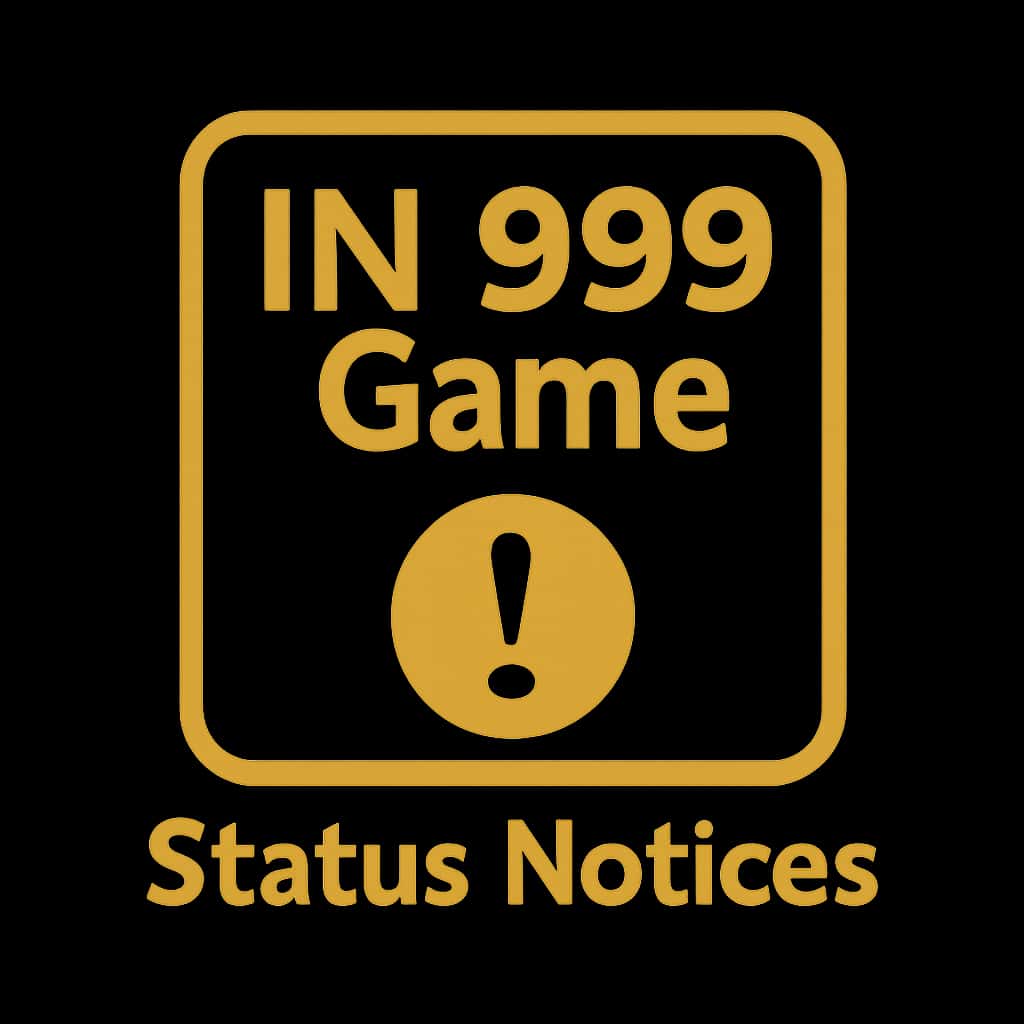 Badge icon for IN 999 Game Status Notices.